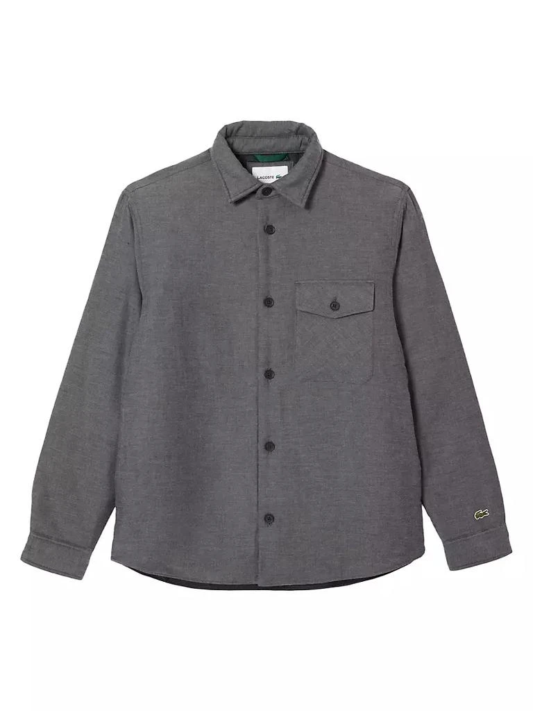 商品Lacoste|Long-Sleeve Cotton Overshirt,价格¥1072,第1张图片