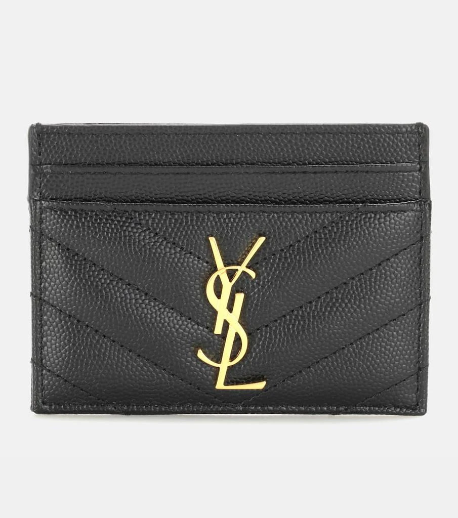 商品Yves Saint Laurent|Monogram quilted leather card holder,价格¥2181,第1张图片