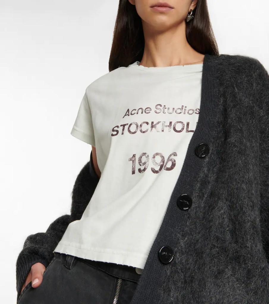商品Acne Studios|Printed cropped cotton jersey T-shirt,价格¥1417,第6张图片详细描述