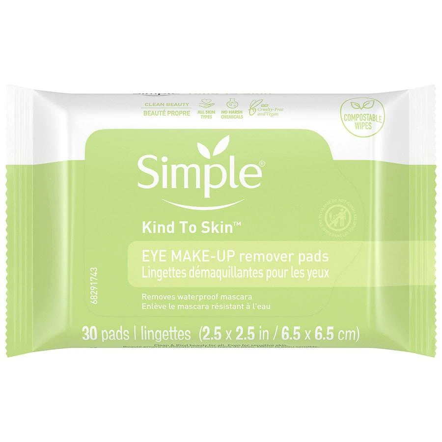 商品Simple|Eye Makeup Remover Pads,价格¥33,第1张图片