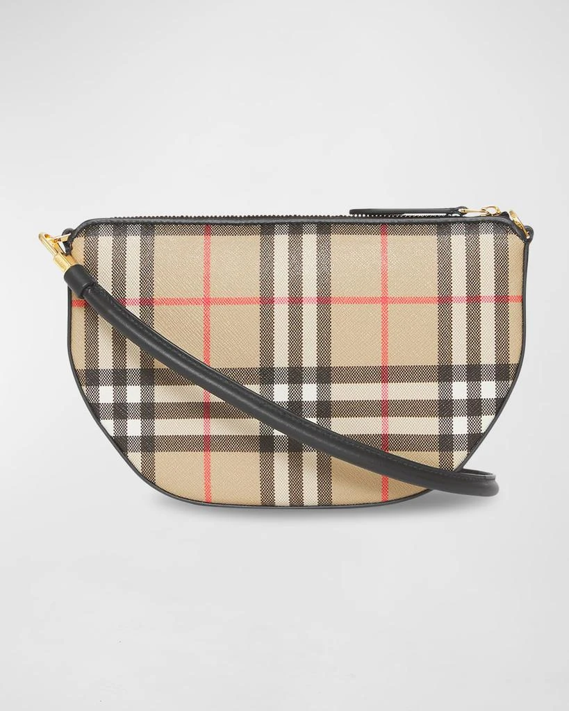 商品Burberry|Olympia Vintage Check Pouch Shoulder Bag,价格¥3757,第3张图片详细描述