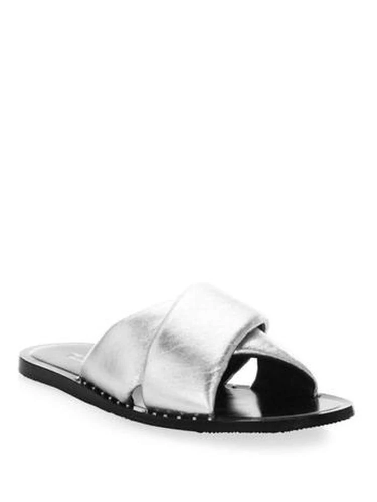 商品Rag & Bone|Rag & Bone - Keaton Leather Slides,价格¥886,第1张图片