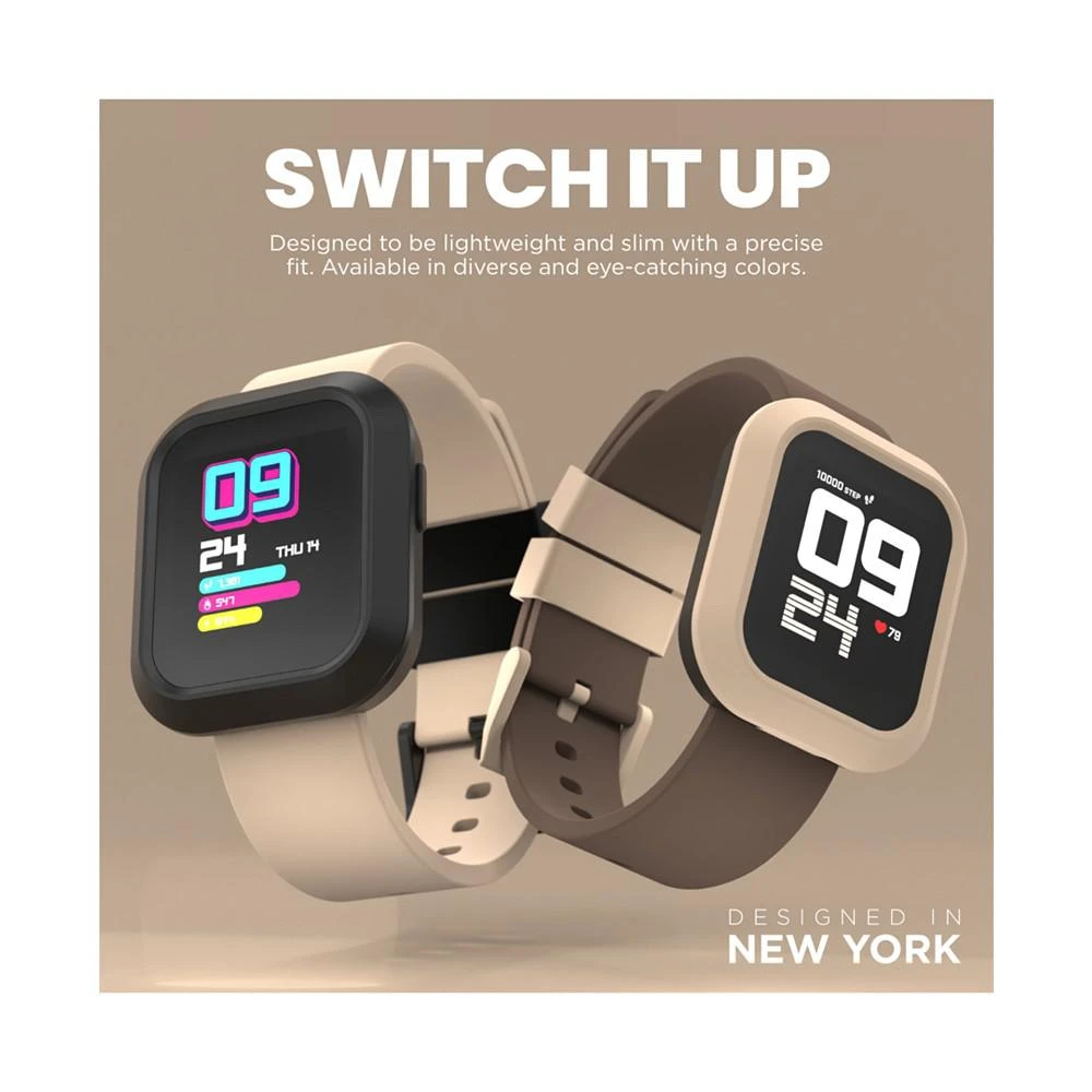 Unisex Flex Silicone Strap Smartwatch 38.2mm with Extra Bezel & Strap 商品
