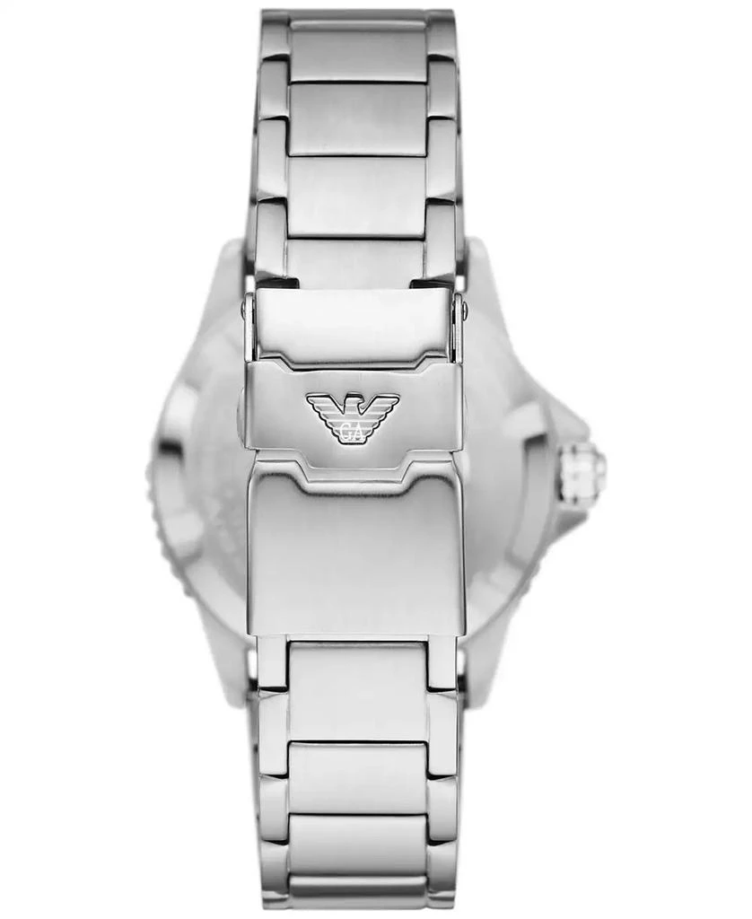 商品Emporio Armani|Men's GMT Dual Time Stainless Steel Bracelet Watch 42mm,价格¥2205,第2张图片详细描述