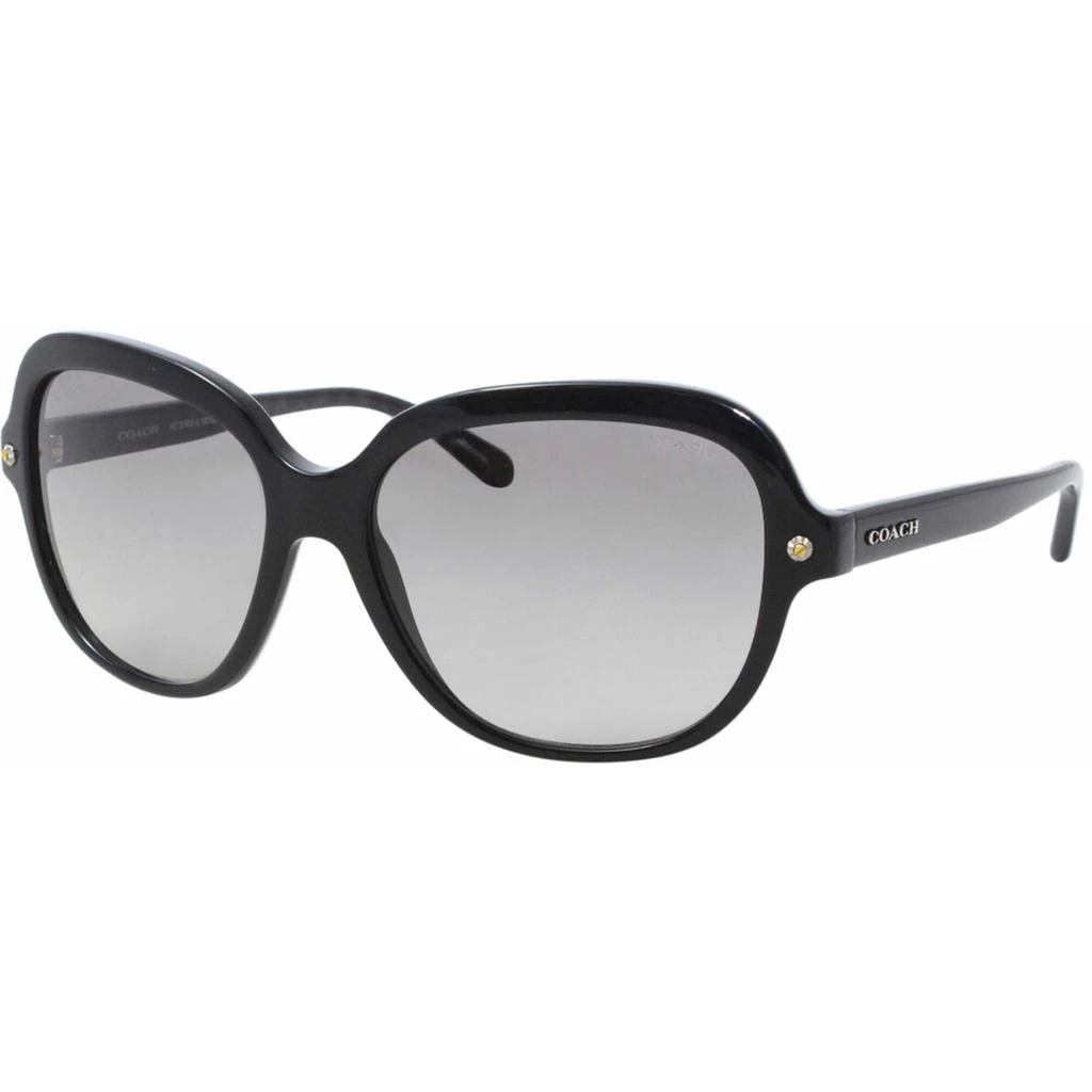 商品Coach|Coach Women's Sunglasses - Black Plastic Frame Grey Shaded Lens | 0HC8192 54201156,价格¥558,第1张图片