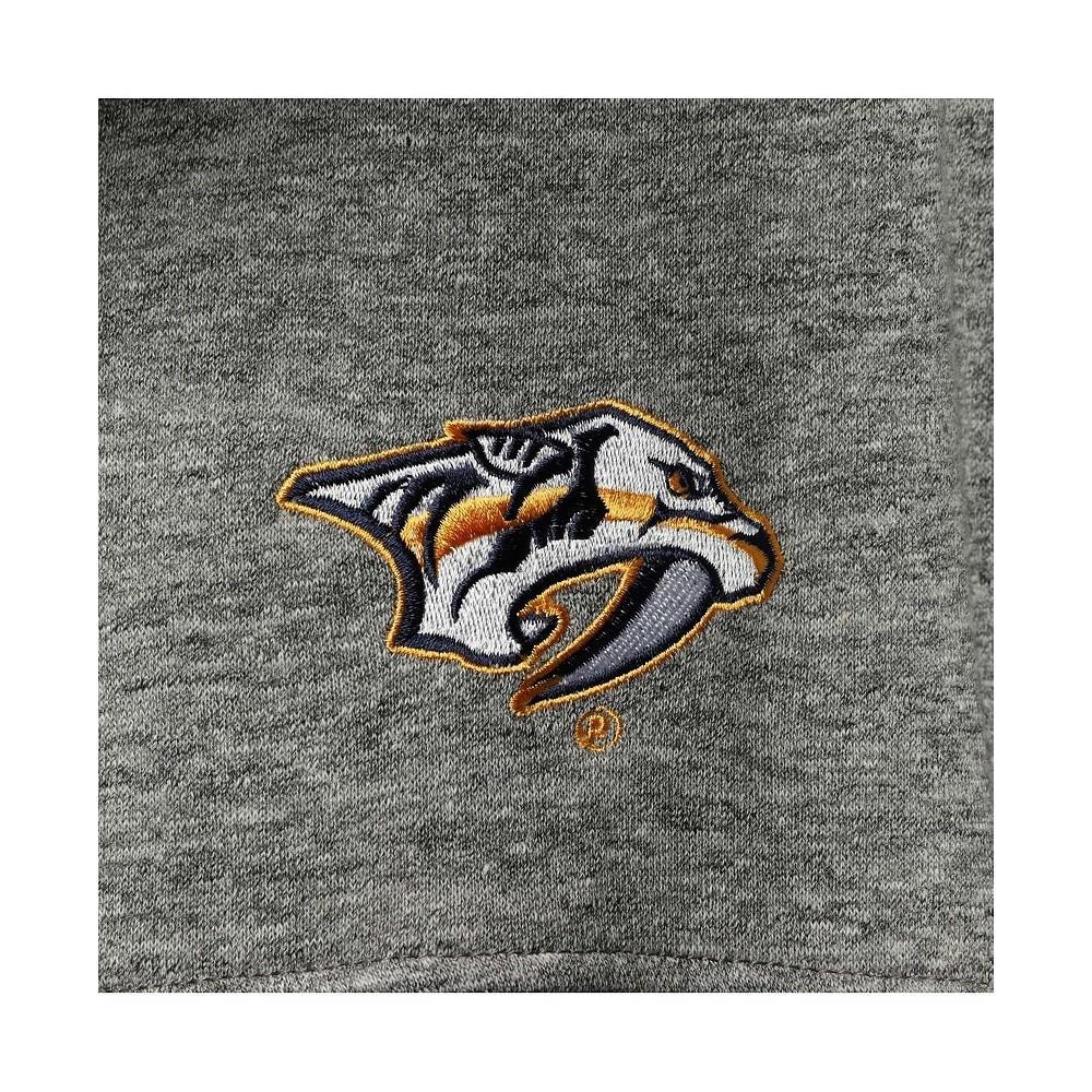 商品Tommy Hilfiger|Men's Heathered Gray Nashville Predators Mario Quarter-Zip Jacket,价格¥644,第6张图片详细描述