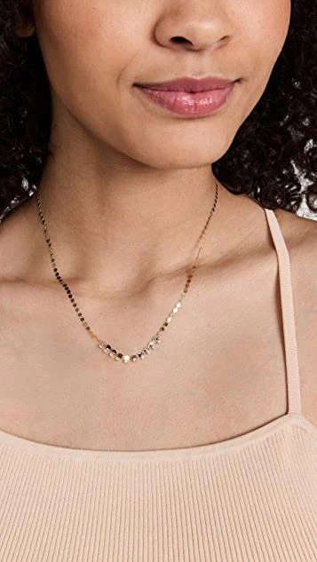 商品LANA|14k Petite Nude Solo 拉链项链,价格¥7549,第2张图片详细描述