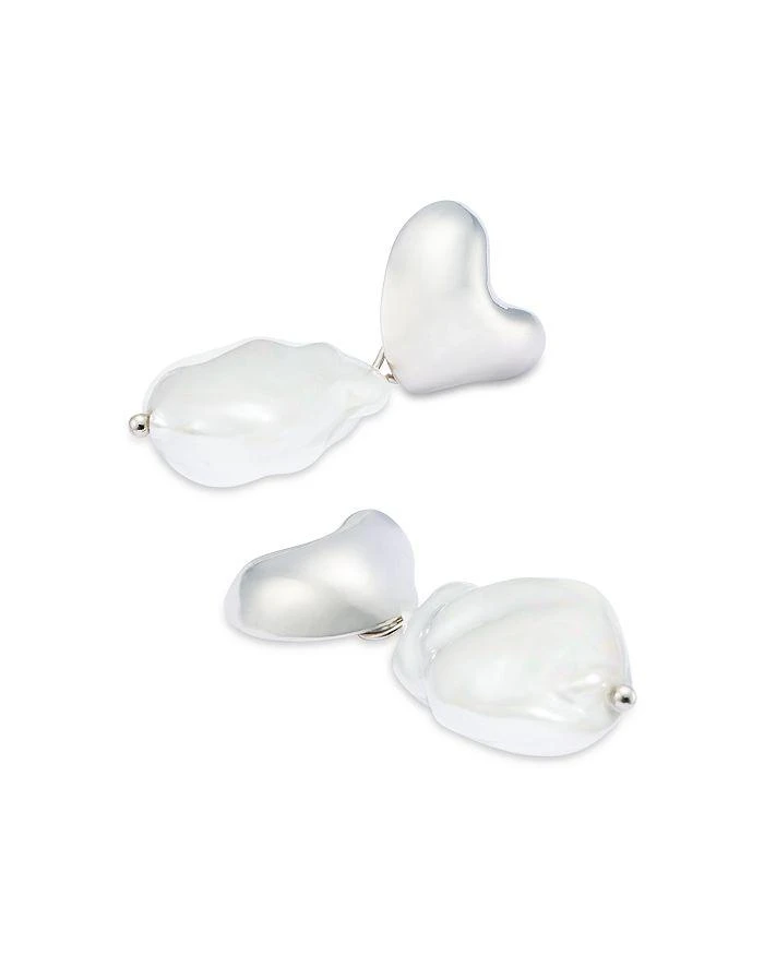 商品8 Other Reasons|AQUA Silver Imitation Pearl Drop Earrings - Exclusive,价格¥150,第3张图片详细描述