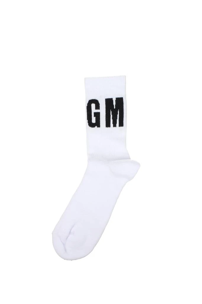 商品MSGM|Socks Cotton White Black,价格¥360,第1张图片