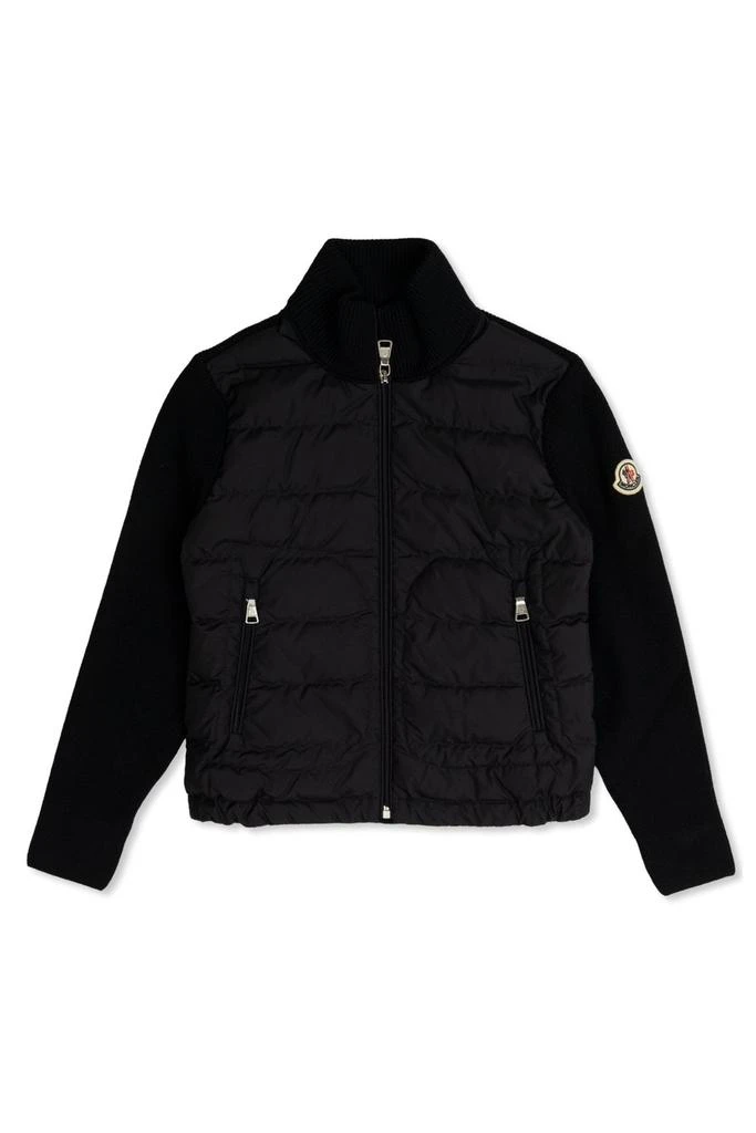 商品Moncler|Moncler Enfant Logo Patch Padded Zip-Up Cardigan,价格¥3123,第1张图片