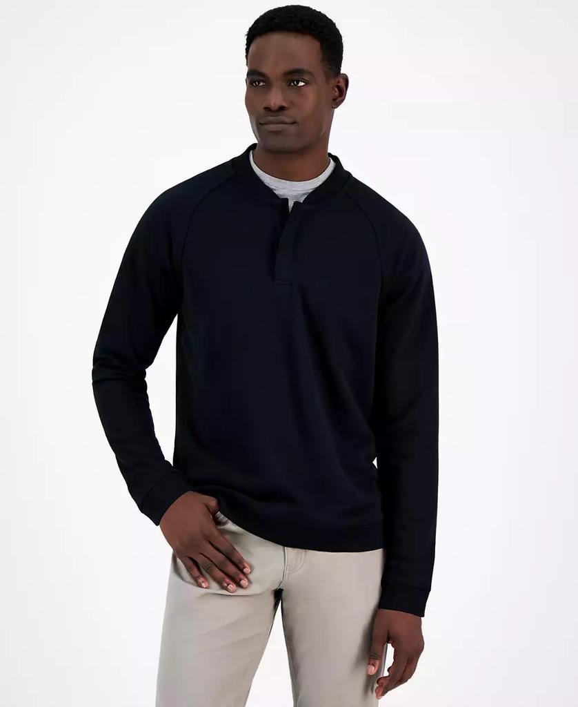 【Nsy】Naptime ストール DARK NAVY × GRAY Textured Quarter-Zip Sweater | Nautica
