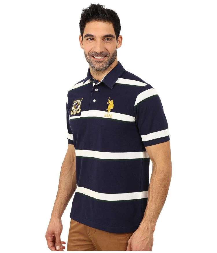 商品U.S. POLO ASSN.|Tri Color Stripe Pique Polo,价格¥295,第2张图片详细描述