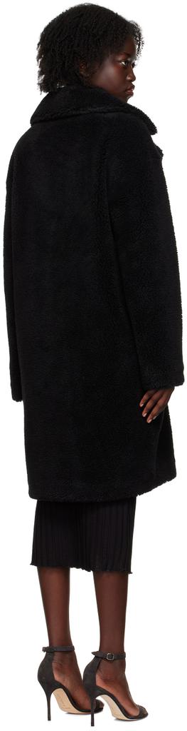 Black Camille Faux-Fur Coat商品第3张图片规格展示