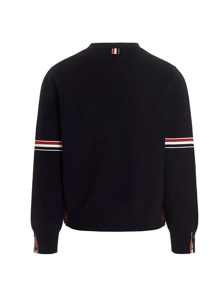 商品Thom Browne|Thom Browne Stripe Detailed V-Neck Cardigan,价格¥7138,第2张图片详细描述