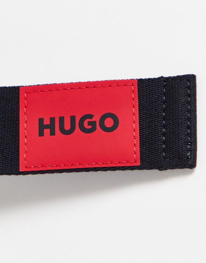 Hugo Gred web box logi belt in black商品第3张图片规格展示