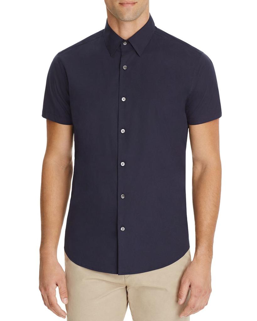 Sylvain Wealth Short Sleeve Slim Fit Button-Down Shirt商品第1张图片规格展示