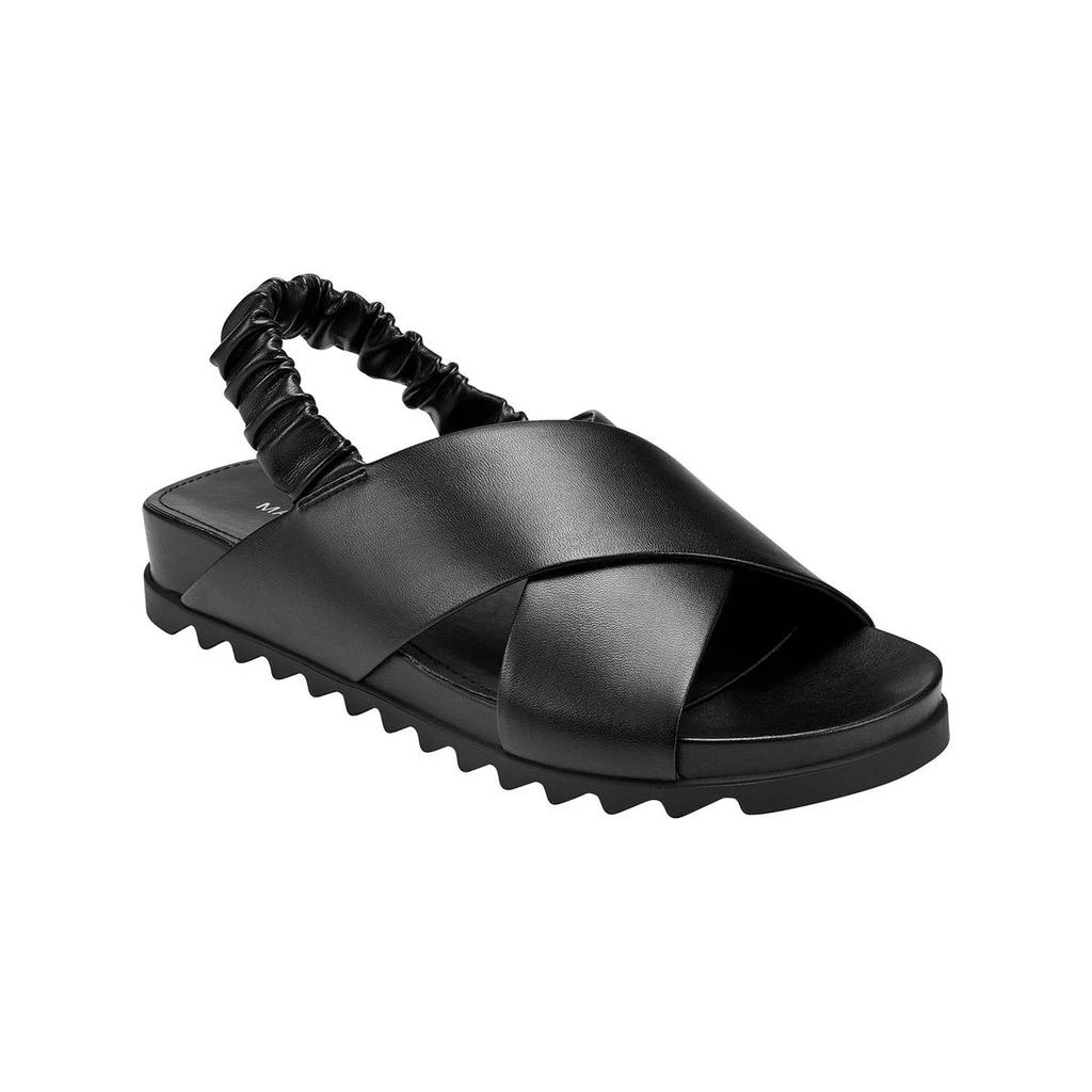 商品Marc Fisher|Marc Fisher Womens Jivin Faux Leather Flat Slingback Sandals,价格¥40,第1张图片详细描述