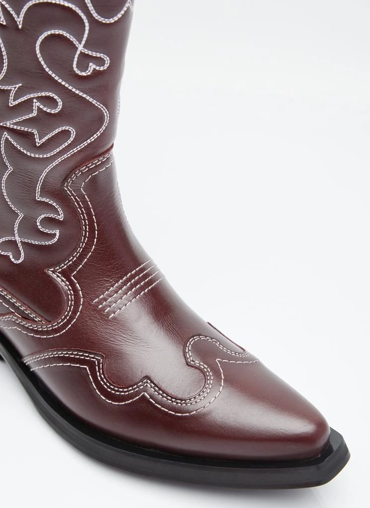 商品Ganni|Embroidered Western Boots,价格¥3095,第2张图片详细描述
