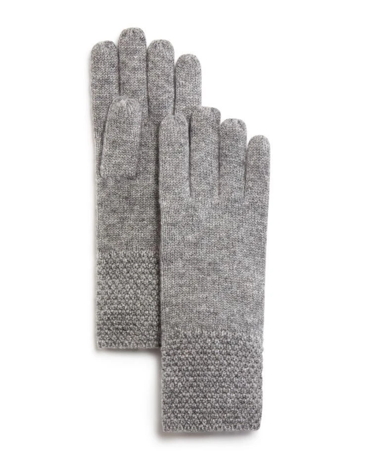 商品Bloomingdale's|Waffle Knit Cashmere Gloves - 100% Exclusive,价格¥409,第1张图片