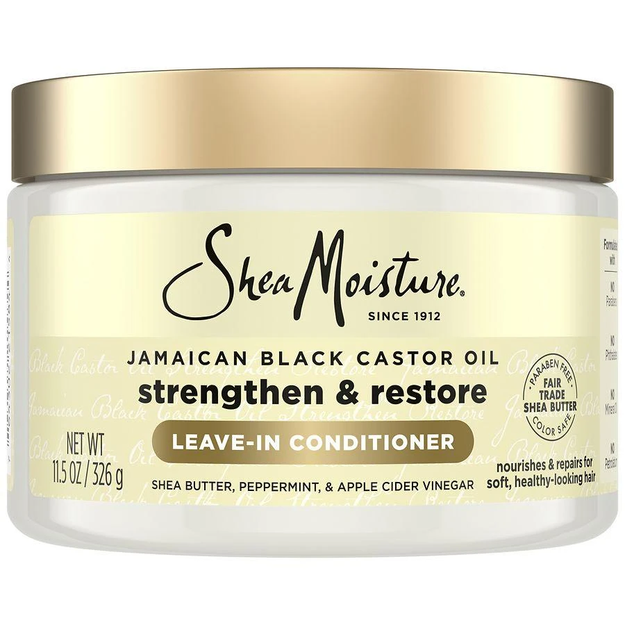 商品SheaMoisture|Jamaican Black Castor Oil Strengthen & Restore Leave In Conditioner 100% Pure Jamaican Black Castor Oil,价格¥81,第1张图片