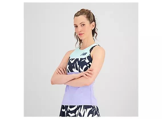 商品New Balance|Printed Tournament Racerfront Tank,价格¥315,第2张图片详细描述