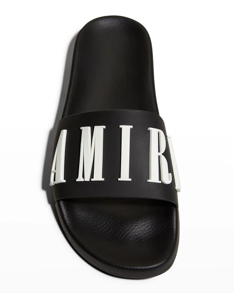 商品AMIRI|Bicolor Logo Pool Sandals,价格¥2124,第5张图片详细描述