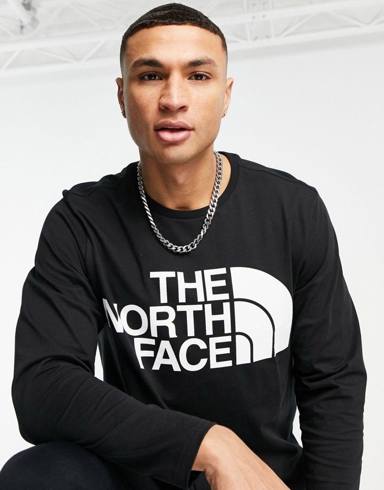 The North Face Standard logo long sleeve t-shirt in black商品第1张图片规格展示