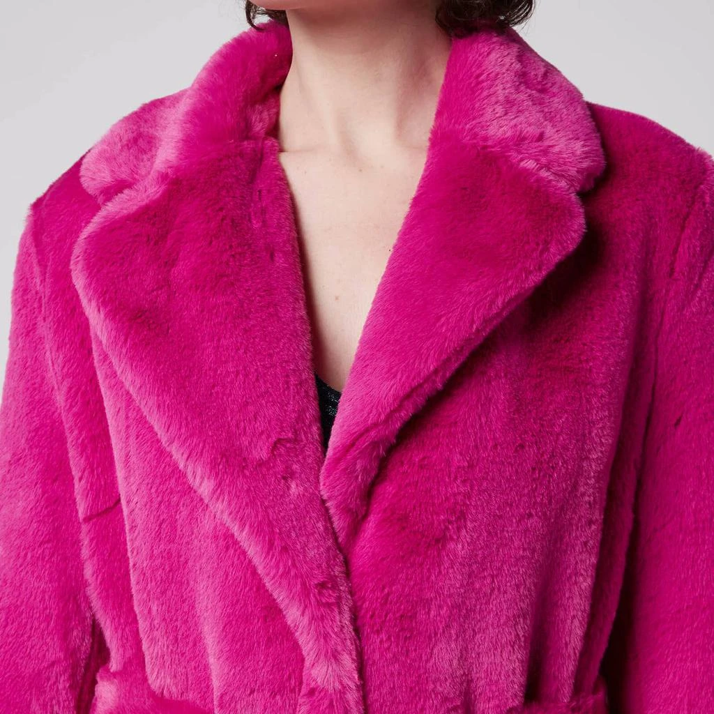 商品STAND STUDIO|Stand Studio Women's Faux Fur Koba Juliet Long Coat - Hot Pink,价格¥1257,第4张图片详细描述