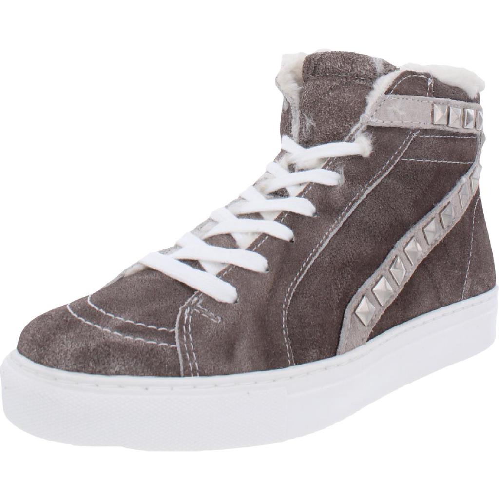 Steve Madden Womens Tracey Studded Lace-up High Top Sneakers商品第2张图片规格展示