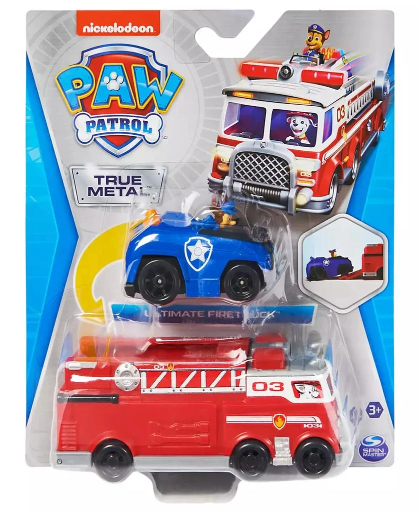 商品Paw Patrol|True Metal Firetruck Die-Cast Team Vehicle with 1:55 Scale Chase,价格¥68,第2张图片详细描述