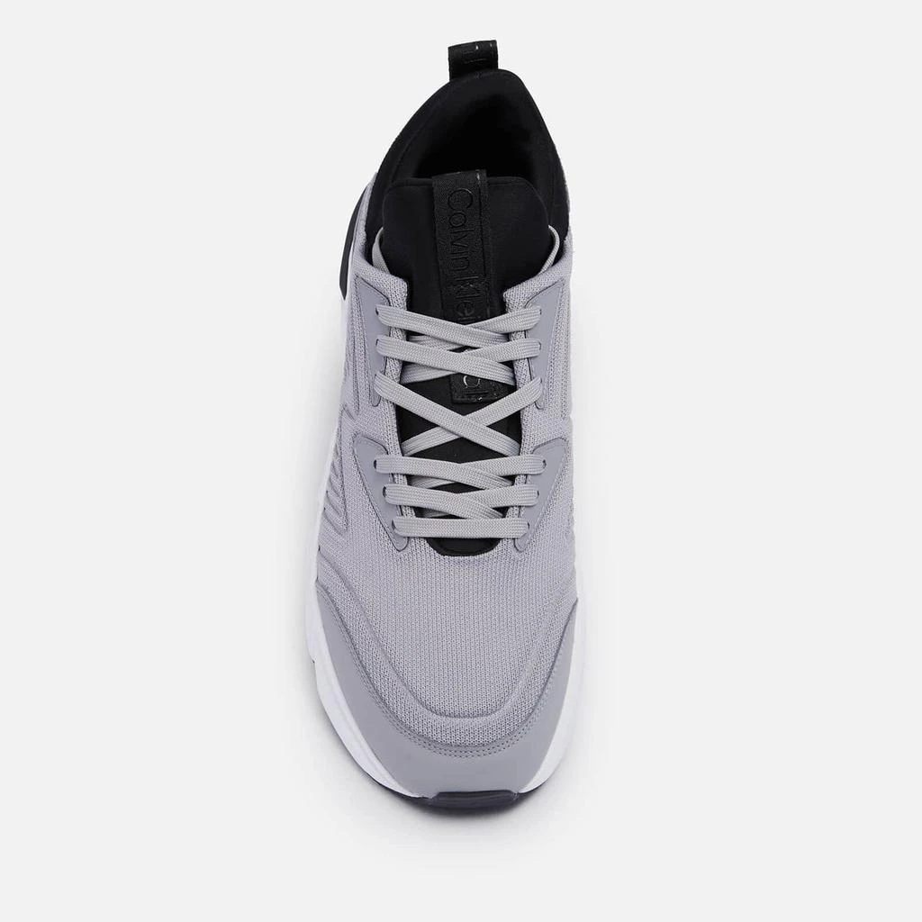 商品Calvin Klein|Calvin Klein Men's Knitted Running Style Trainers - Grey Fog,价格¥555,第3张图片详细描述
