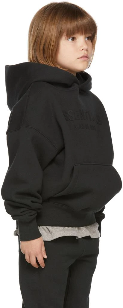 商品Essentials|Kids Black Fleece Pullover Hoodie,价格¥622,第3张图片详细描述