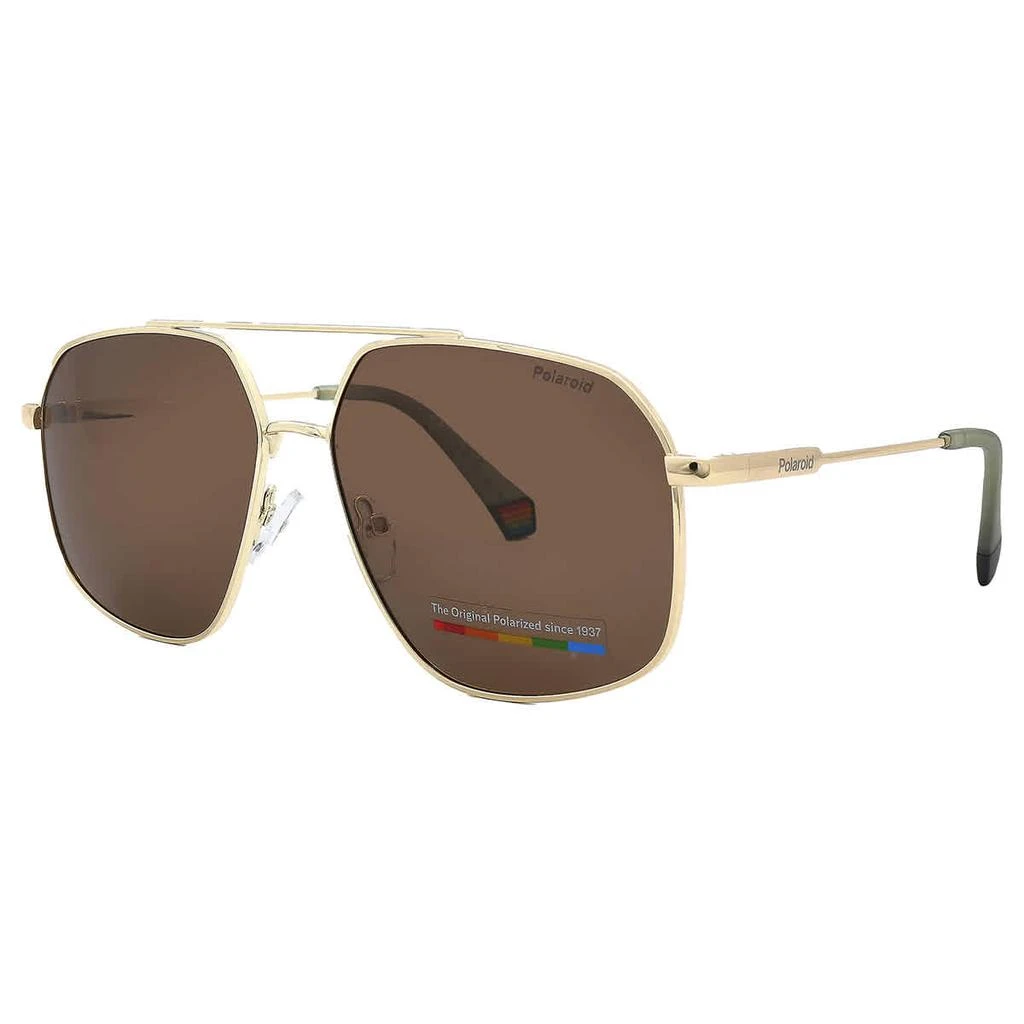 商品Polaroid|Polarized Bronze Navigator Unisex Sunglasses PLD 6173/S 0J5G/SP 58,价格¥149,第2张图片详细描述