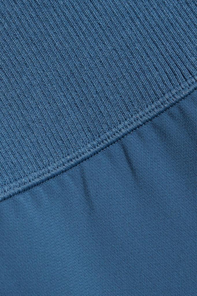 商品Theory|Asymmetric ribbed knit-paneled crepe midi dress,价格¥852,第4张图片详细描述