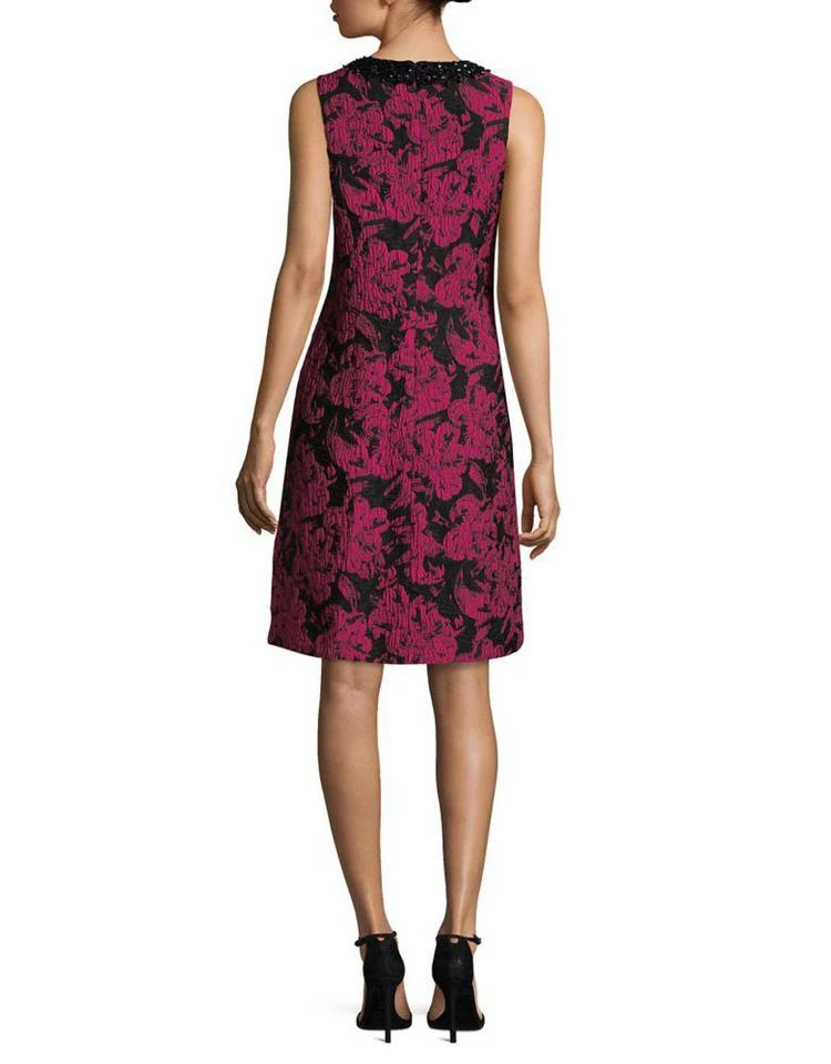 商品Teri Jon|Sleeveless Brocade Sheath Dress,价格¥4583,第3张图片详细描述