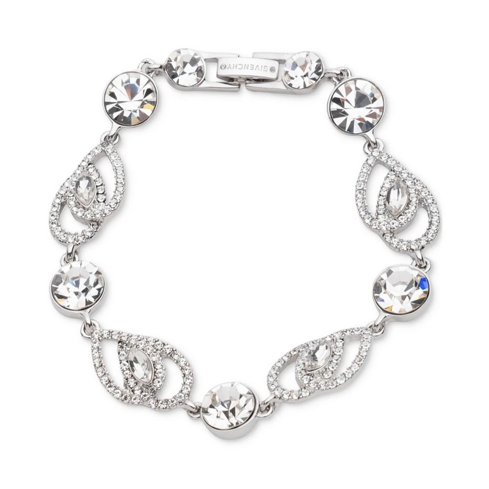 商品Givenchy|Silver-Tone Crystal Pavé Pear Stone Flex Bracelet,价格¥255,第1张图片