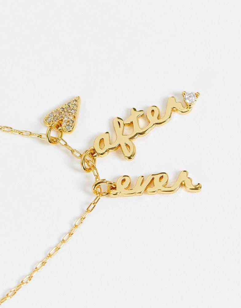 商品Kate Spade|Kate Spade Ever After bridal charm necklace in gold plated,价格¥268,第2张图片详细描述