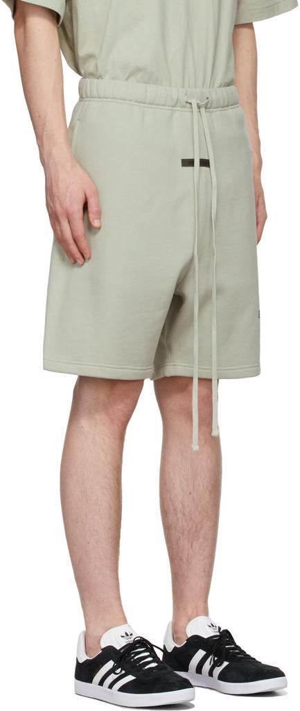 商品Essentials|SSENSE Exclusive Green Fleece Sweat Shorts,价格¥546,第4张图片详细描述