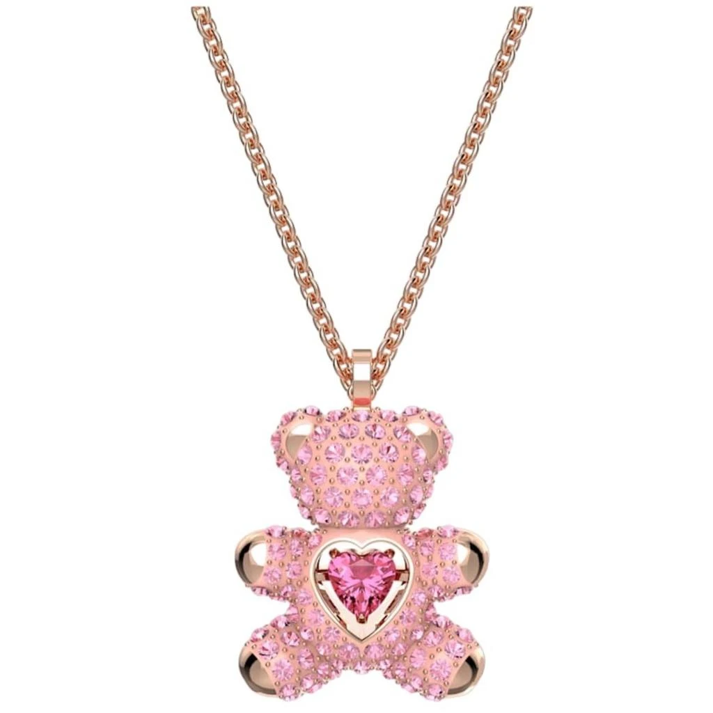 商品Swarovski|Swarovski Women's Pendant - Teddy Pink Crystal Rose Gold Lobster Clasp | 5642976,价格¥695,第1张图片