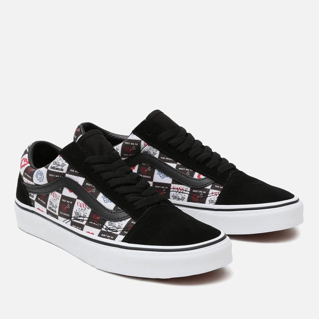 商品Vans|VANS MEN'S LOVE LETTERS OLD SKOOL TRAINERS - BLACK/TRUE WHITE,价格¥307,第2张图片详细描述