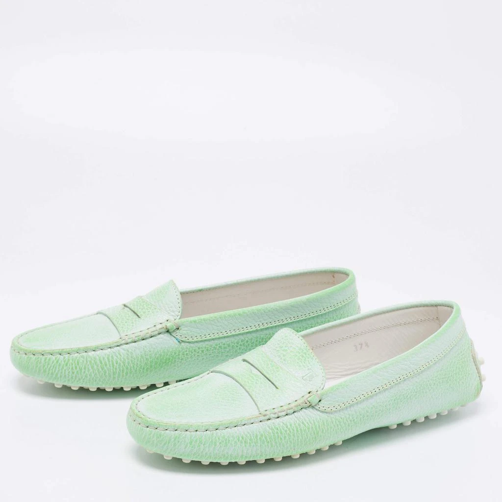 商品Tod's|Tod's Two Tone Effect Leather Penny Slip On Loafers Size 37.5,价格¥2714,第2张图片详细描述