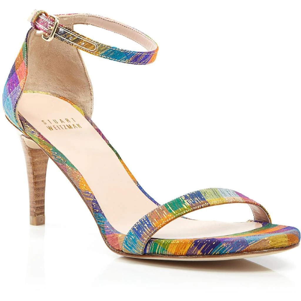 商品Stuart Weitzman|Stuart Weitzman Womens Nunaked Straight 60 Suede Pumps Dress Sandals,价格¥1549,第1张图片