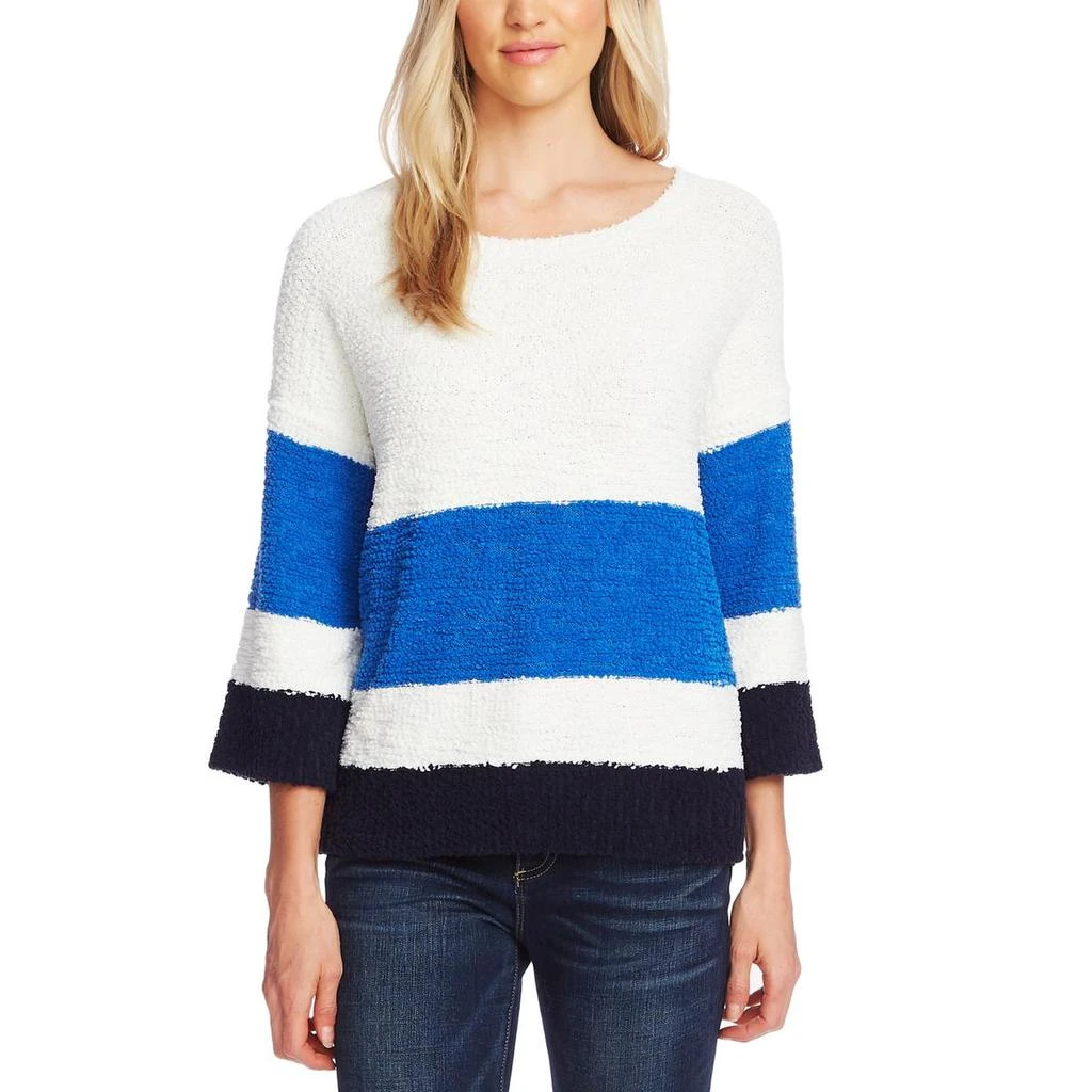 商品Vince Camuto|Vince Camuto Womens Colorblock Striped Crewneck Sweater,价格¥116,第1张图片