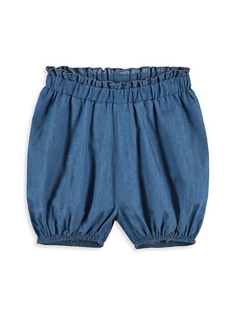 Baby Girl's 2-Piece Jersey Tie-Dye Print Tank & Chambray Shorts Set商品第4张图片规格展示