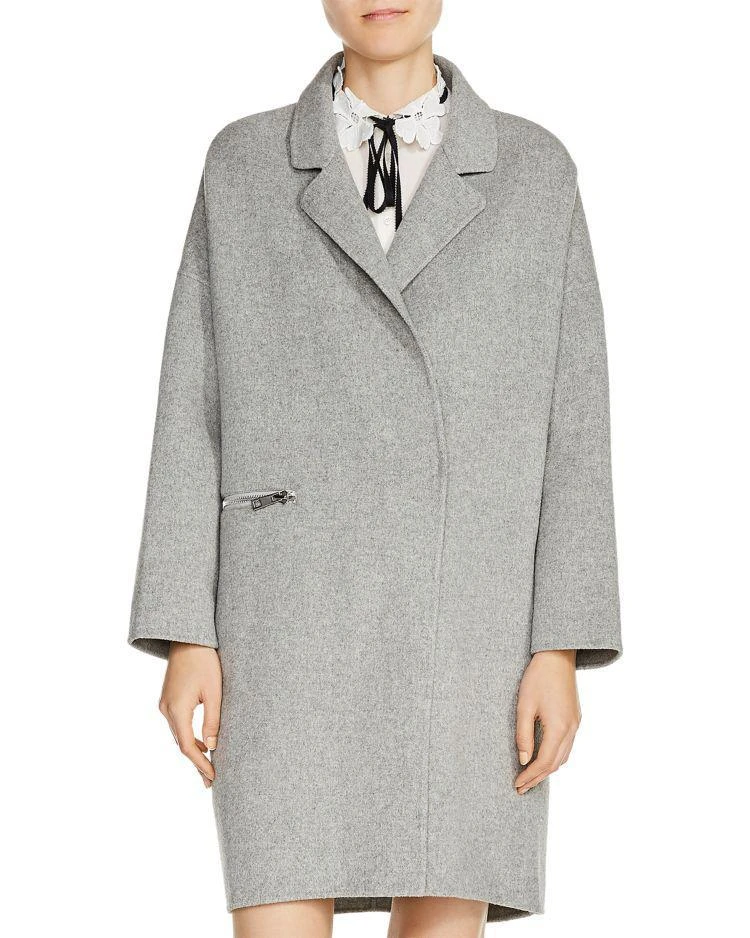 商品Maje|Grima Oversize Zip-Pocket Coat,价格¥2665,第1张图片