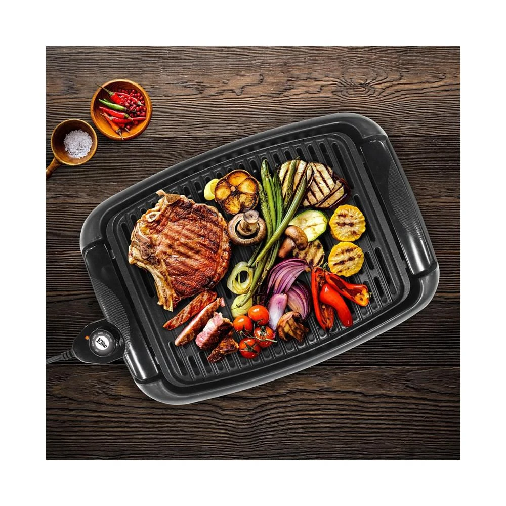 商品Elite Gourmet|Elite Cuisine 13 inch Smokeless Indoor Electric BBQ Nonstick Grill, Dishwasher Safe,价格¥307,第4张图片详细描述