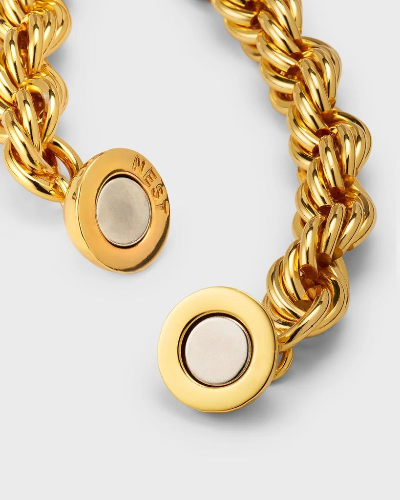 商品NEST Jewelry|22K Gold Rope Chain Bracelet with Magnetic Clasp,价格¥966,第4张图片详细描述