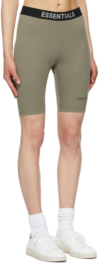 Grey Athletic Bike Shorts商品第2张图片规格展示