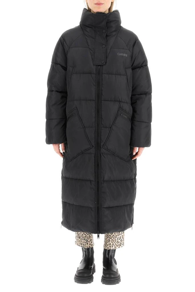 商品Ganni|Ganni Oversized Long Down Jacket,价格¥3419,第2张图片详细描述