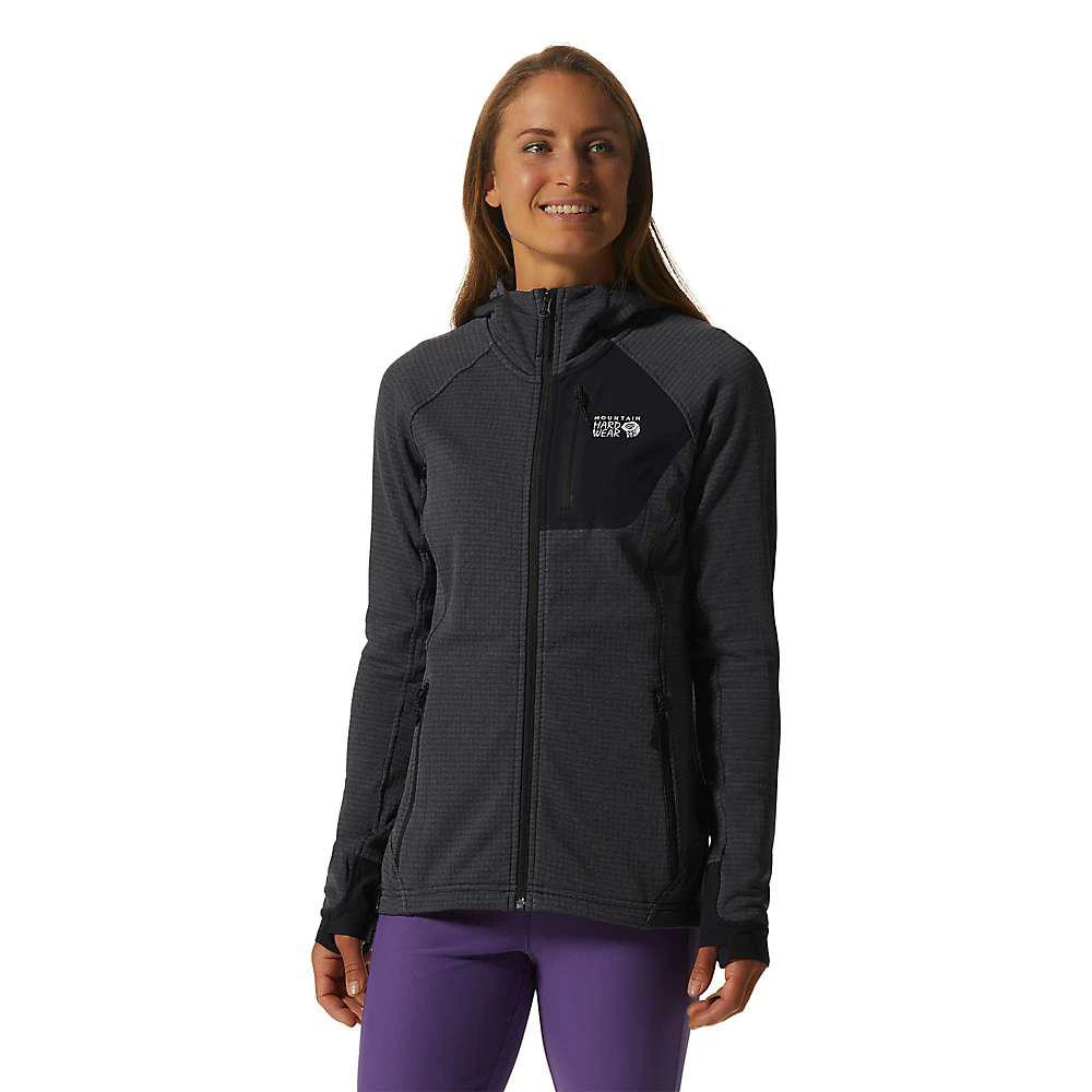 商品Mountain Hardwear|Mountain Hardwear Women's Polartec Power Grid Full Zip Hoody,价格¥1324,第1张图片